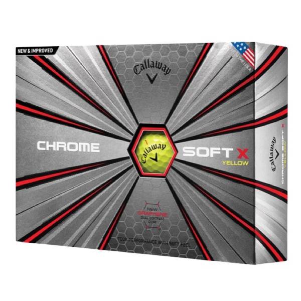 Callaway Chrome Soft X Yellow Golf Balls
